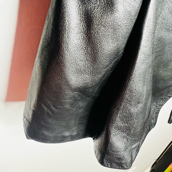 ZARA WOMAN LAMBSKIN LEATHER JACKET LARGE GREAT CONDITION BARELY WORN - Picture 6 of 10